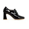 Стилни дамски обувки от естествен лак DIMA в черно 20019