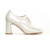 СТИЛНИ ДАМСКИ ОБУВКИ ОТ ЕСТЕСТВЕН ЛАК DIMA В БЯЛО 20019