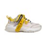 Дамски сникърси в жълто и бяло DIMA 20014