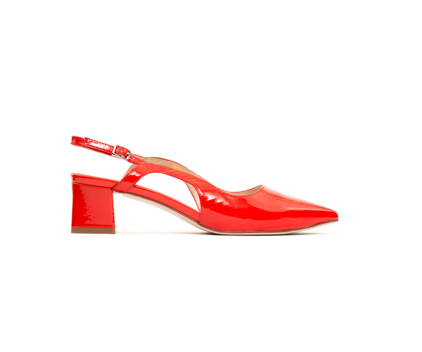 Елегантни дамски обувки от червен лак DIMA/0036