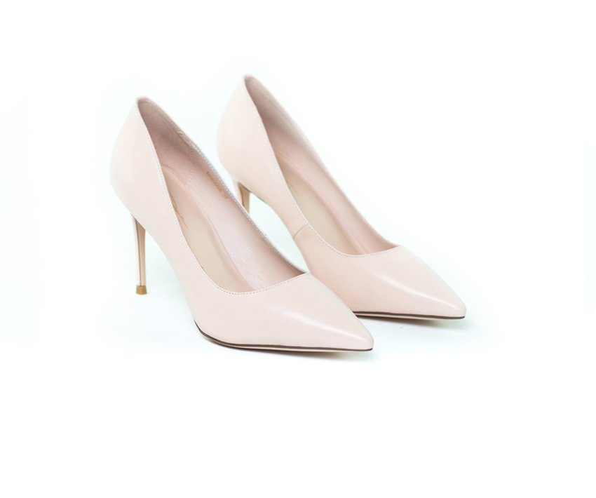 Елегантни дамски обувки в светло розово 20028
