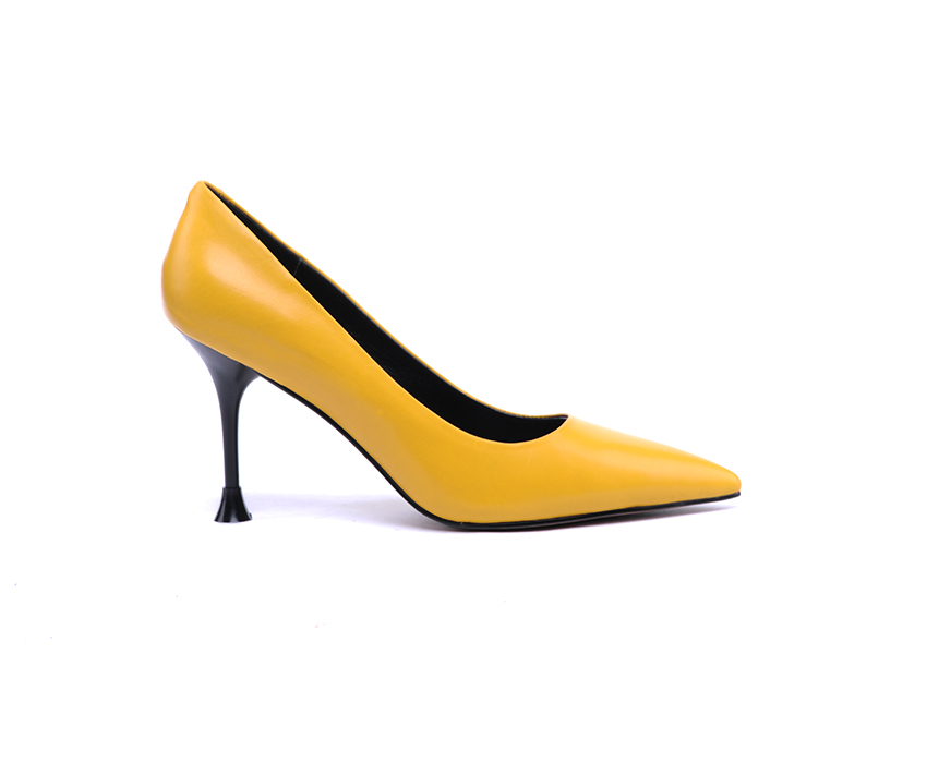 Стилни дамски обувки в жълто DM/20068
