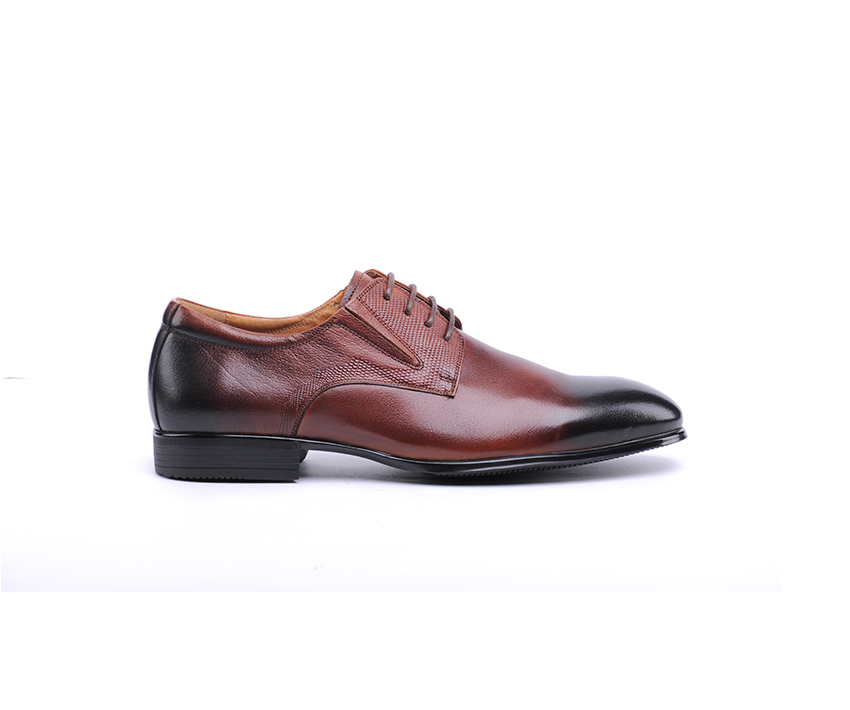 Мъжки обувки от мека напа в кафяво с опушен ефект/917 Danielli