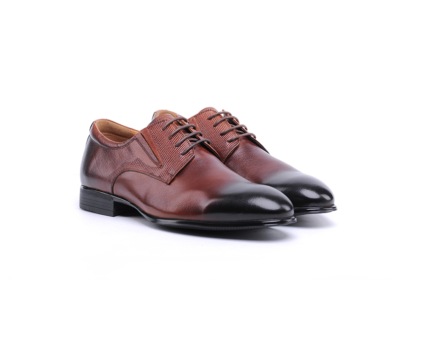 Мъжки обувки от мека напа в кафяво с опушен ефект/917 Danielli