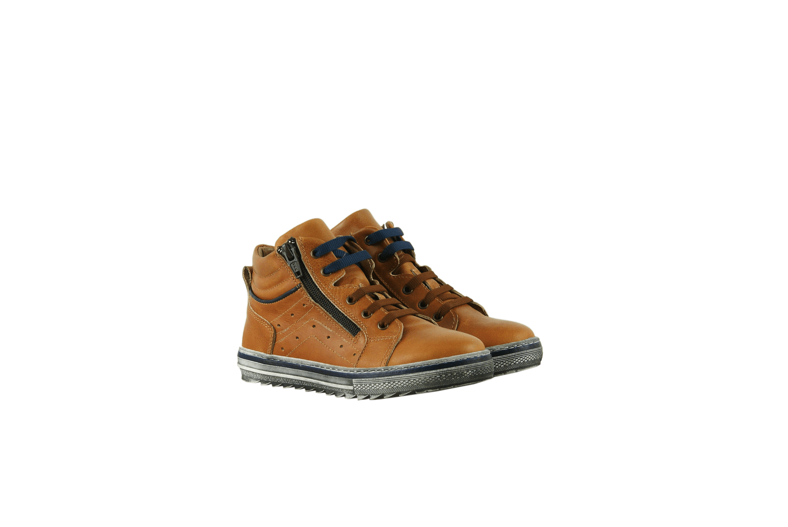 Детски кецове от естествена кожа в цвят таба (размер 30-35)