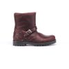 Детски боти в бордо с ефектна декорация с метални капси (24-29)